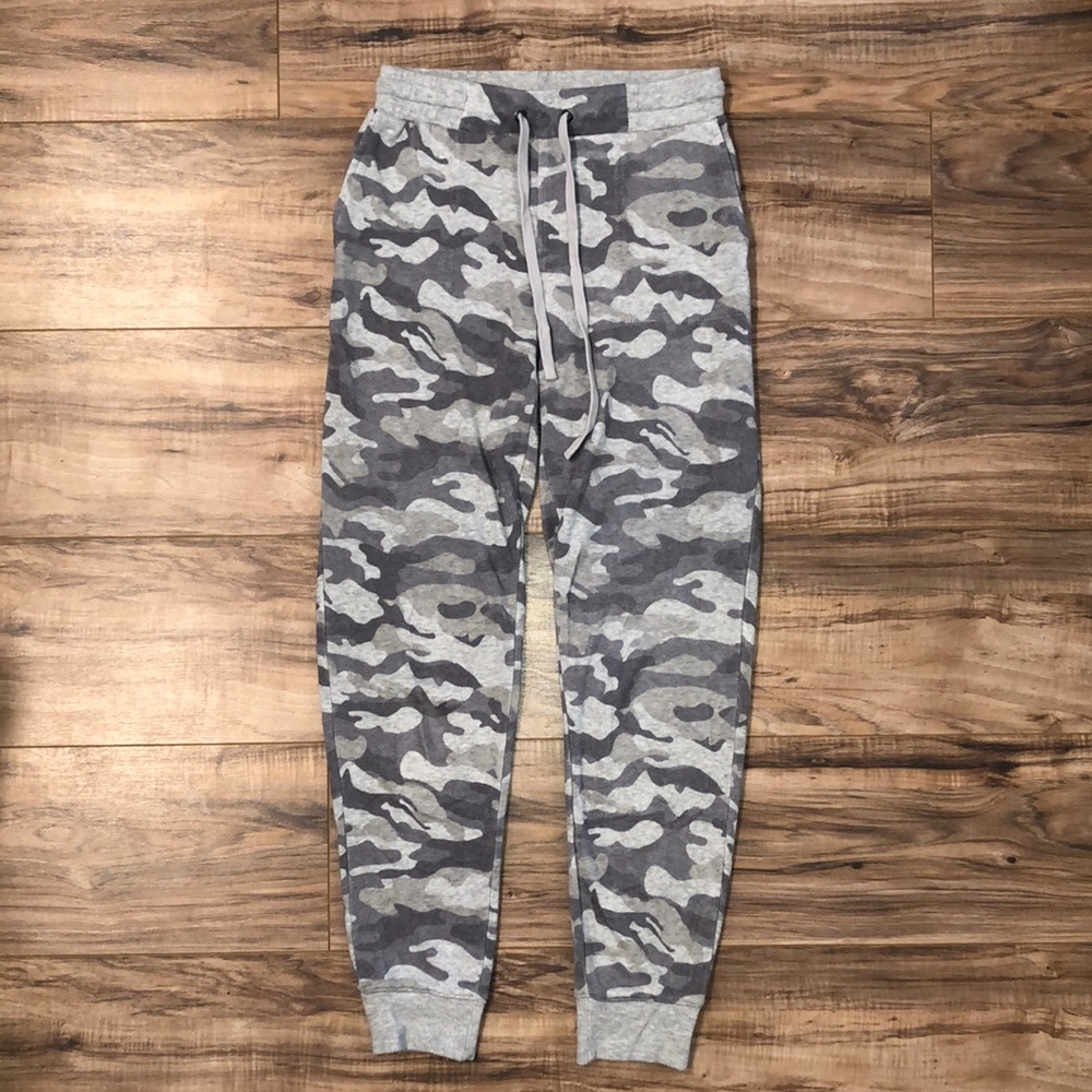 Gray Camouflage Joggers